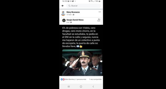 El posteo en el muro personal de la intendenta despertó la indignación de diversos sectores de la cabecera del departamento San Martín.