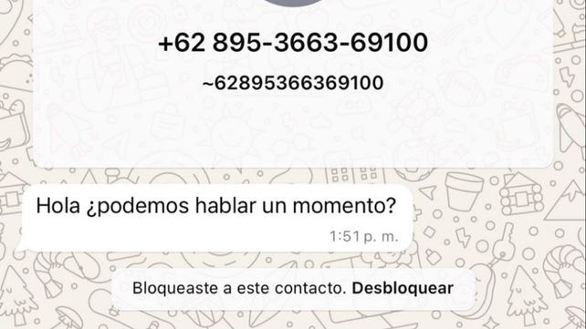 Usuarios de redes sociales señalaron que recibieron mensajes de números con prefijos extranjeros