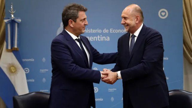 Sergio Massa y el actual gobernador Omar Perotti