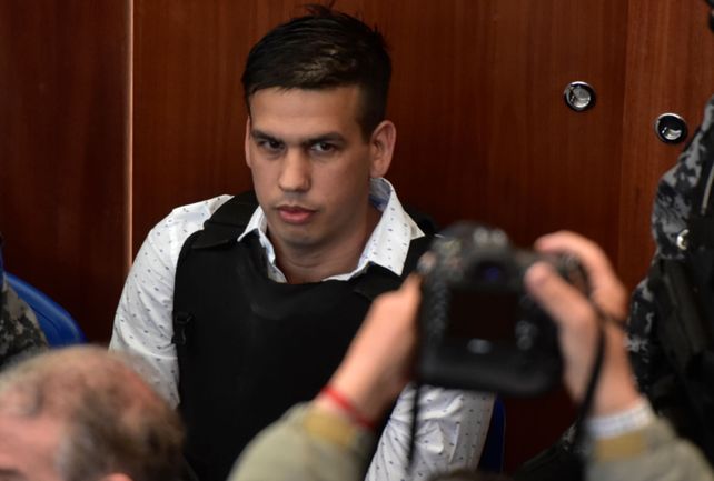 Monchi Cantero. El día de su declaración en el juicio a la banda Los Monos.