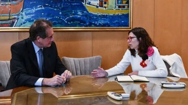 Silvina Batakis se reunió con el titular del Banco Central, Miguel Pesce. 