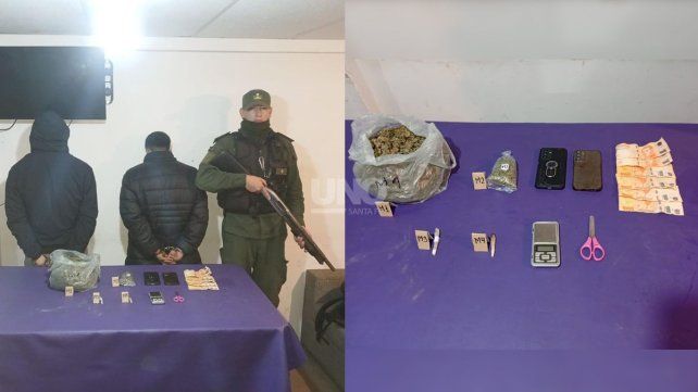 Gendarmería aprehendió a dos vendedores de marihuana que operaban bajo la modalidad delivery