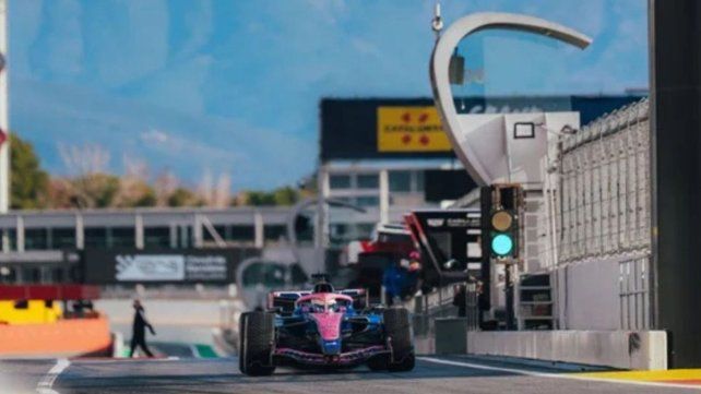 Colapinto cerró un gran día en Barcelona y terminó en el podio del test con Alpine