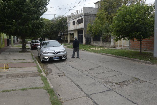 La cuadra de Valle Hermoso al 1400 donde asesinaron al albañil Ezequiel Maldonado la noche del miércoles.