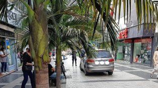 Le retiraron la licencia de conducir a la mujer que ingresó con su auto a la peatonal de Paraná.