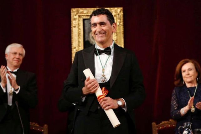 El dramaturgo Juan Mayorga al ingresar a la Real Academia Española (RAE).&nbsp;