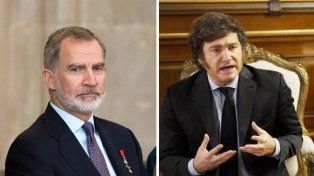 Desde la Casa Real de España se anunció que Felipe VI no recibirá a Javier Milei al ser que su viaje es de carácter privado