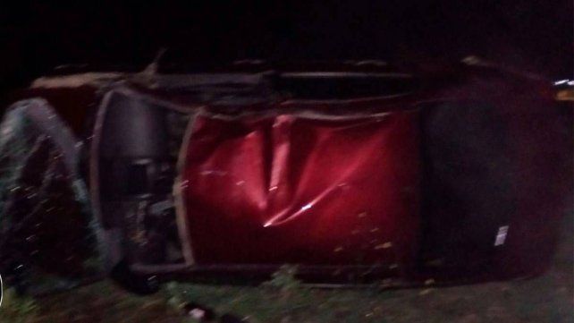 Ruta 11: joven volcó con su auto y fue hospitalizado