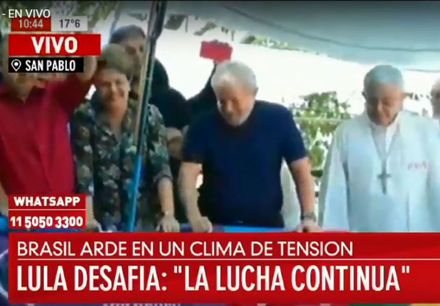 En vivo: Lula da Silva participa de la misa en homenaje a su fallecida esposa