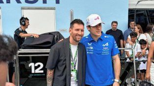 Lionel Messi estuvo presente en el Gran Premio de Miami.