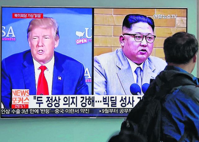 Cara a Cara. El líder norcoreano y el presidente de EE.UU. se reunirán el 12 de junio en Singapur.