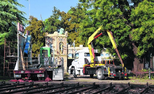 Desmantelado. Tras la muerte de dos nenas al desprenderse una góndola de la Vuelta al Mundo en 2013