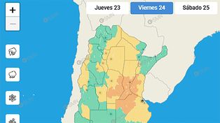 SMN renovó el alerta por lluvia y tormentas para el viernes