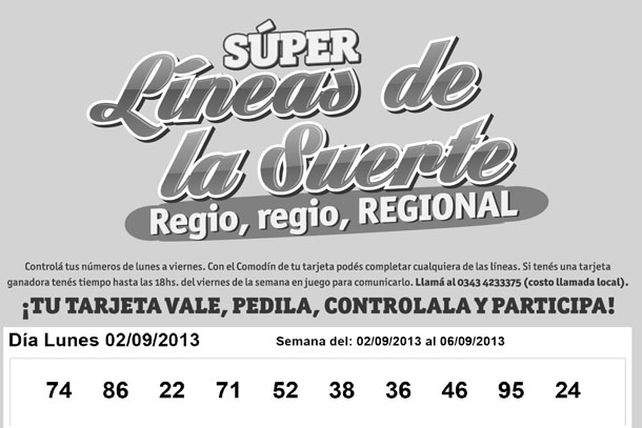 Seguí jugando con las Súper Líneas de las Suerte