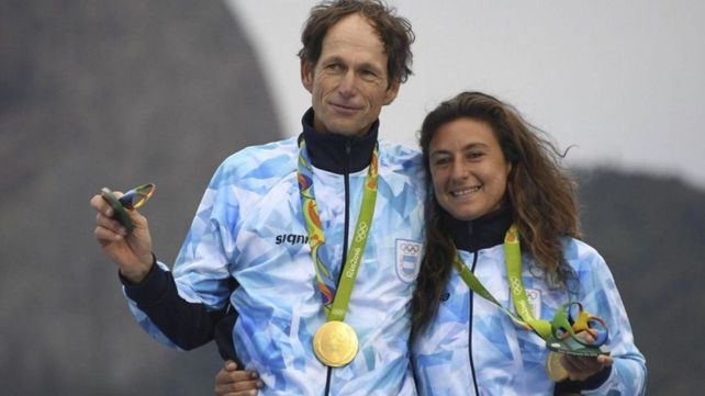 Santiago Lange y la rosarina Cecilia Carranza fueron oro olímpico en Río de Janeiro.&nbsp;