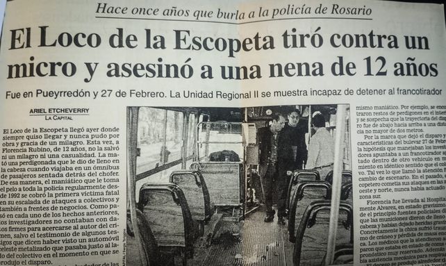Loco de la Escopeta: a 20 años del único ataque esclarecido en una saga que duró más de una década.