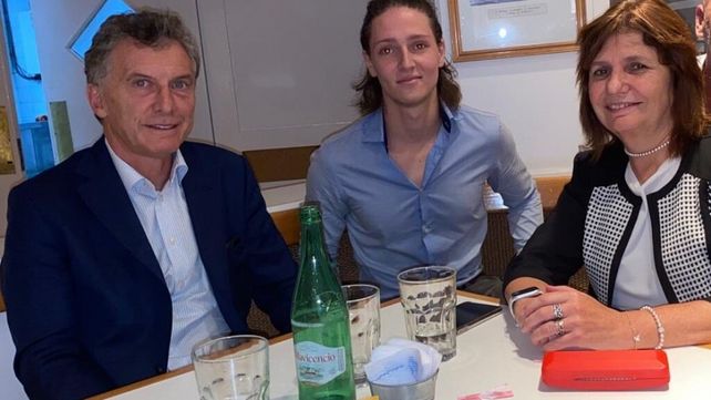 Iñaki Gutiérrez junto a Mauricio Macri y Patricia Bullrich