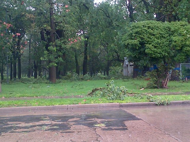 Así quedó el Parque Juan de Garay./ gentileza Mariano.