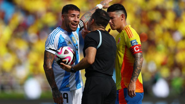 Argentina pierde 1 a 0 con Colombia en el inicio del segundo tiempo