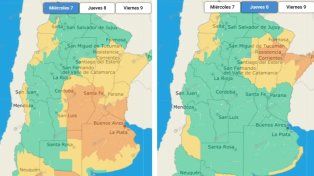 SMN actualizó alerta por tormentas para Entre Ríos