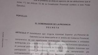 Lifschitz firmó el decreto que le pone un techo salarial a los funcionarios políticos