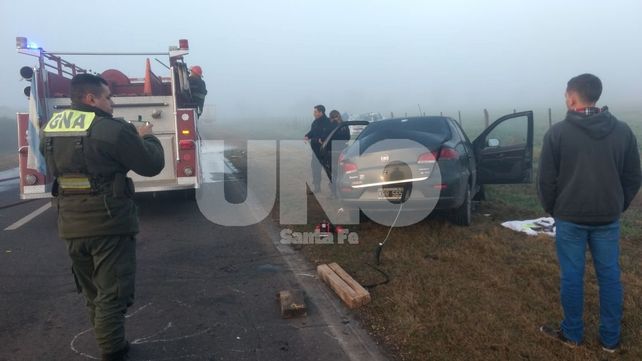 En jurisdicción de Candioti: dos automovilistas chocaron en ruta 11