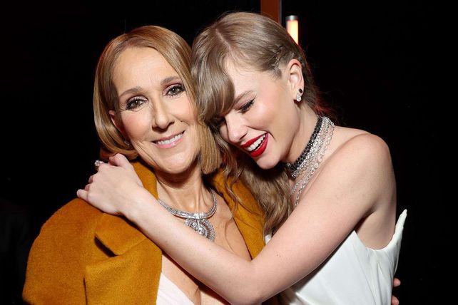 Céline Dion y Taylor Swift juntas en el backstage de los premios Grammy
