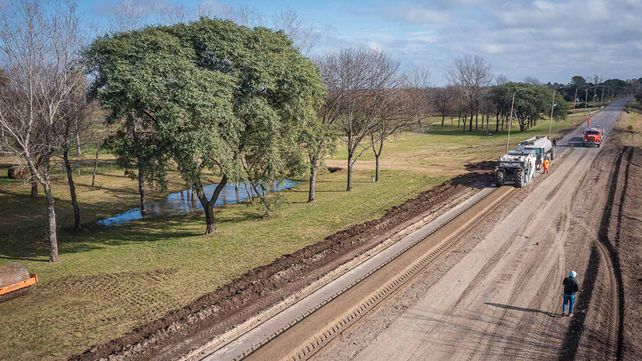 Las obras se concentran en el acceso a la ciudad de Viale