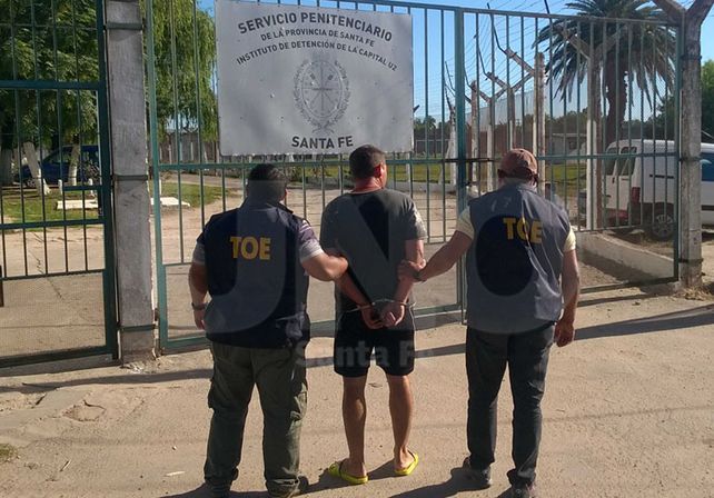 EL detenido por personal de la TOE.