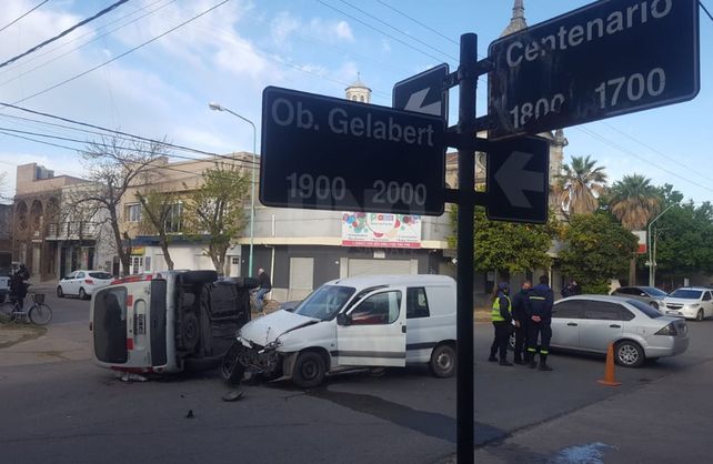 El accidente en la zona c&eacute;ntrica de la ciudad de Santo Tom&eacute;.