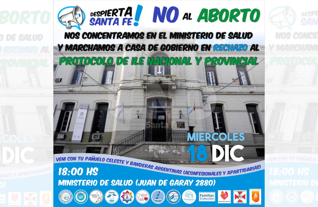 Marchan contra el protocolo de la Interrupción Legal del Embarazo