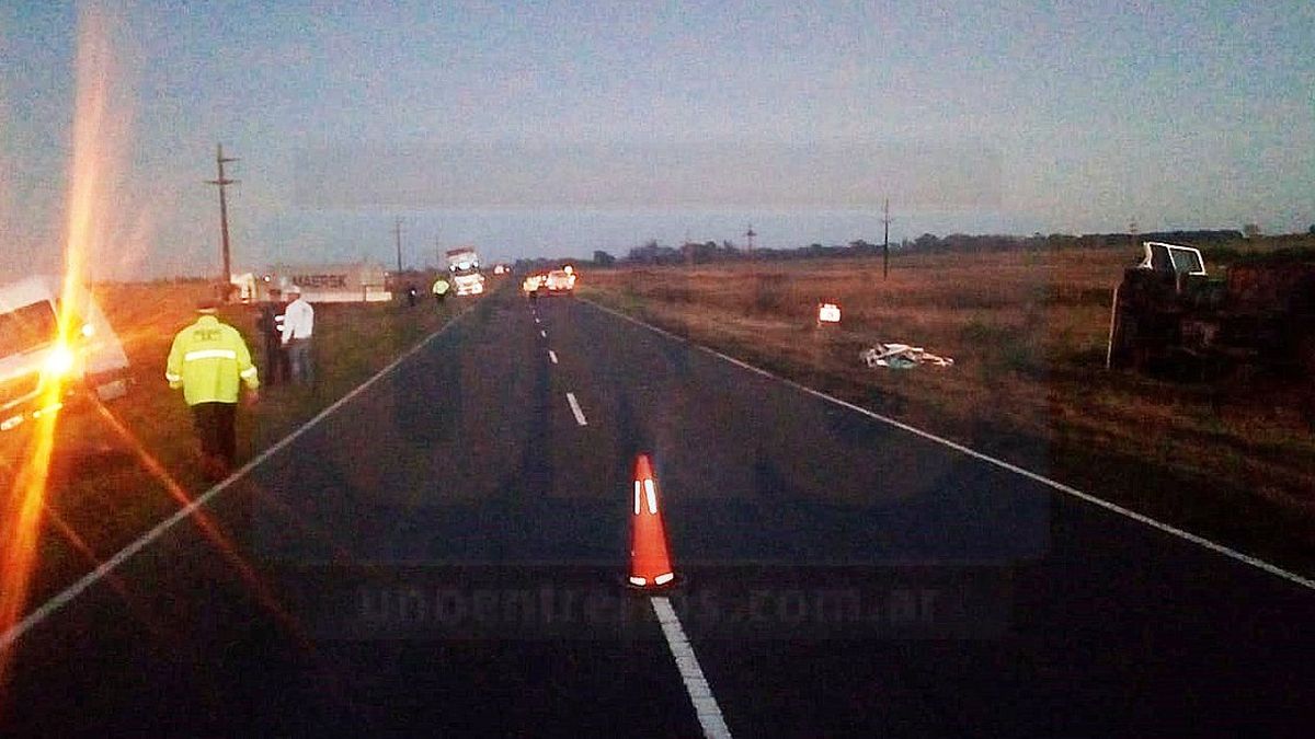 Tres vehículos involucrados en un accidente en ruta 12