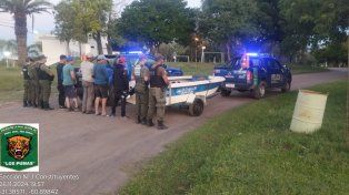 Cinco cuatreros detenidos tras faenar un novillo a orillas del río Salado