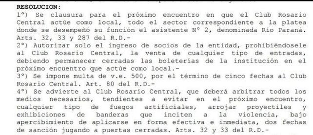 Inhabilitan las plateas alta y baja del río y sólo pueden asistir socios a ver Central con Colón