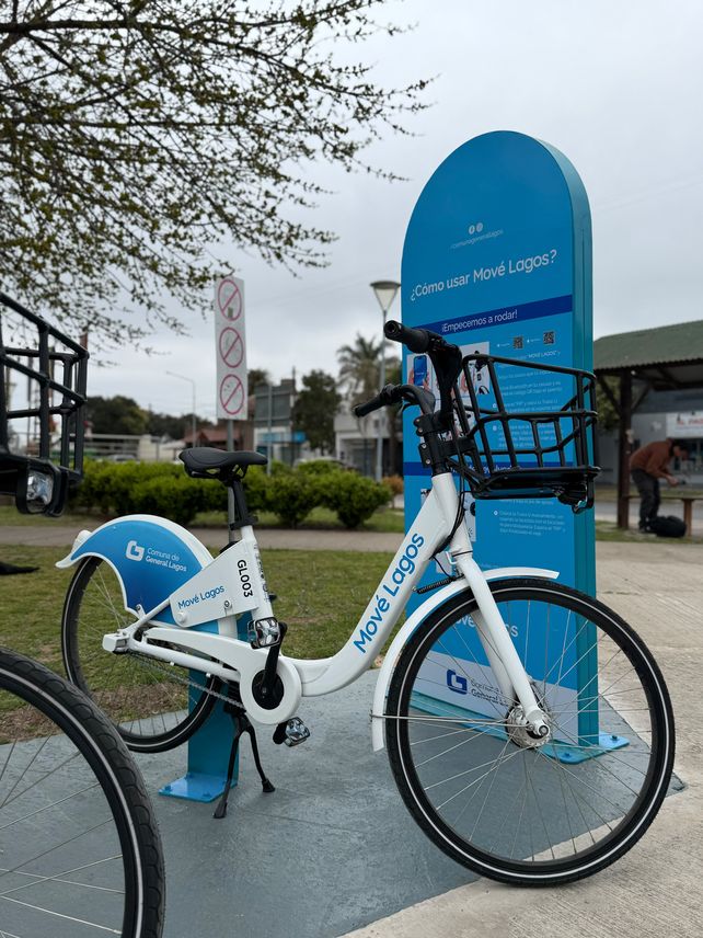 Lanzaron en General Lagos un sistema gratuito de bicicletas para promover la movilidad sustentable