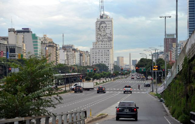 La avenida 9 de Julio porteña