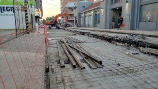 Las calles cortadas en el centro de Paraná.