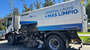 General Lagos.&nbsp;La Comuna presentó una nueva unidad de barrido y limpieza