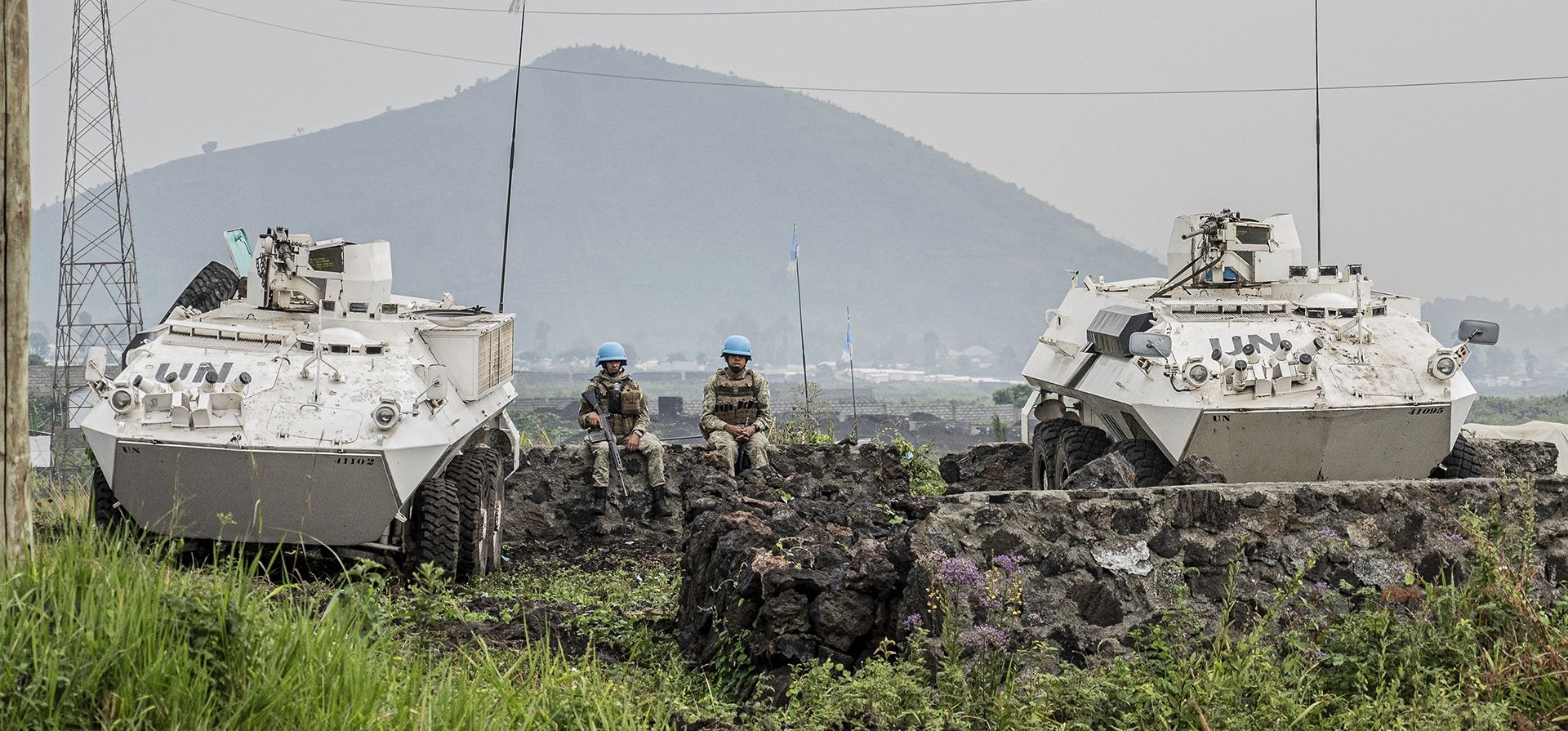 Tropas de la ONU se despliegan en las afueras de Goma, República Democrática del Congo, el viernes 24 de enero de 2025, mientras los rebeldes del M23 se acercan a la ciudad. (Foto AP/Moses Sawasawa) Tropas de la ONU se despliegan en las afueras de Goma, República Democrática del Congo, el viernes 24 de enero de 2025, mientras los rebeldes del M23 se acercan a la ciudad. (Foto AP/Moses Sawasawa)