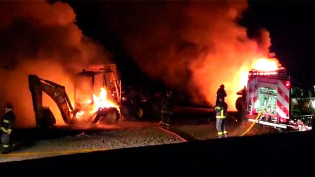 El trabajo de los bomberos a las tres de la mañana