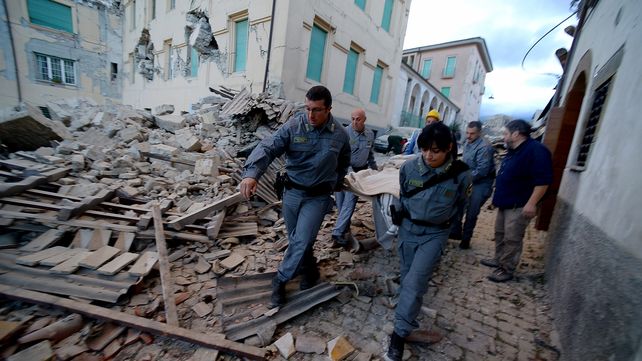 Las estremecedoras imágenes del sismo que sacudió a Italia
