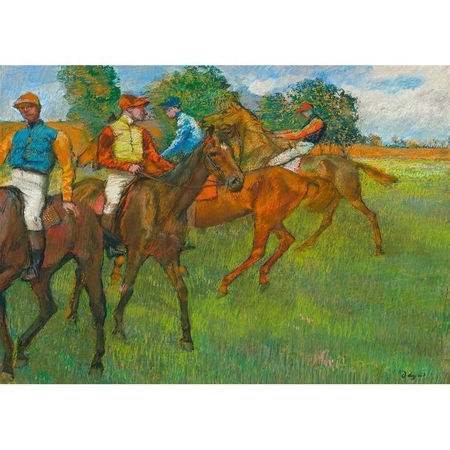 Una obra hípica de Edgar Degas como una de las que se exportaron ilícitamente. 