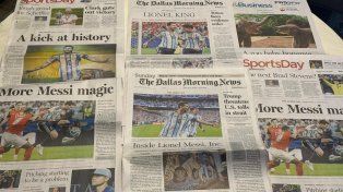 Los diarios de Dallas ponen todo el foco en el astro rosarino Lionel Messi.