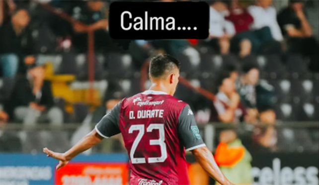 Newells espera. Oscar Duarte participó este miércoles de la goleada de Saprissa y clasificación a las semifinales. (Imagen de IG)