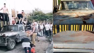 Paraná: Un grupo de jóvenes destrozó una camioneta a la salida de un boliche