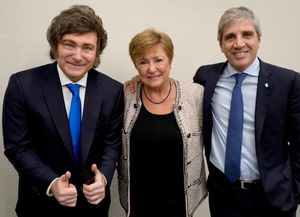 La titular del FMI se reunió con Caputo y elogió la fuerte performance de la economía argentina