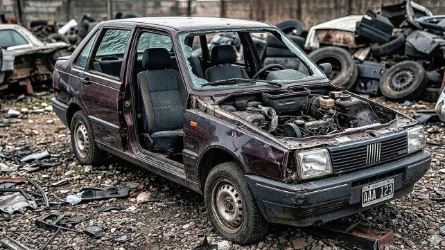El auto había sido destruido por su dueño con la intensión de cobrar el seguro.