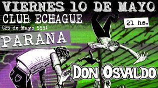 Don Osvaldo se presentará en el Club Echagüe de la ciudad de Paraná