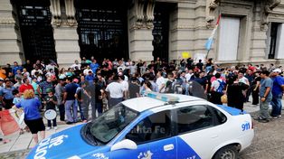 El líder de Apropol zigzaguea su presentación ante la Justicia