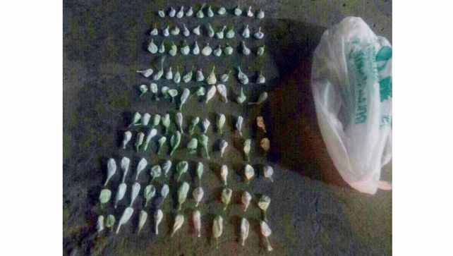 En Galarza detuvieron a un hombre que tenía 100 envoltorios con cocaína